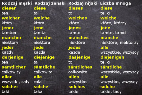 Odmiana Przymiotnika Po Rodzajniku Określonym | Niemiecki Da Się Lubić